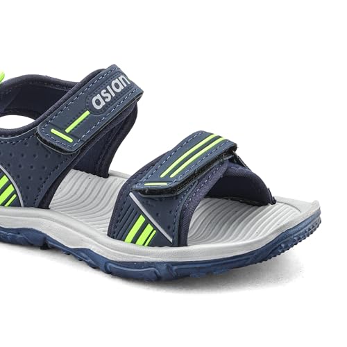 Image of ASIAN Virat Junior-13 Kids Sports Velcro Sandals | Lightweight & Anti-Slip Sole for Daily Use & Play