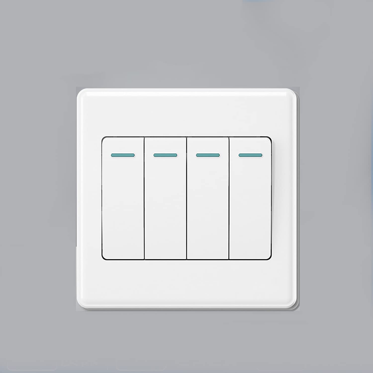 SYunxiang White Toggle 1-4Gang 1-2Way On/Off Passage Wall Light Switch Switched Stair Switch Electri
