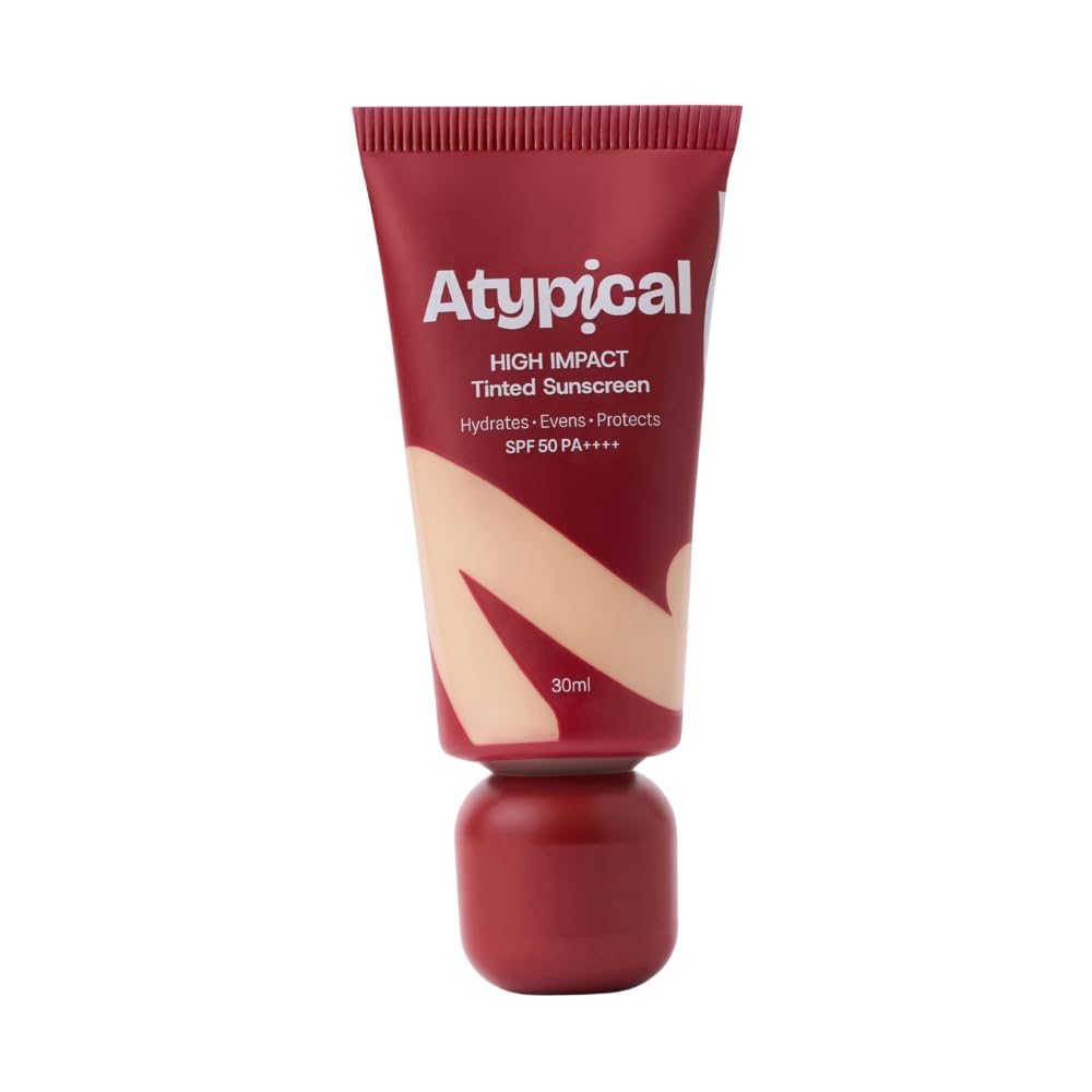 Atypical Tinted Sunscreen SPF 50 PA++++ Light Rosy Cool - A45R | High-Coverage | 8 Shades for Indian Skin | No White Cast | Niacinamide | Broad Spectrum UVA/UVB | Non-Greasy | 30ml-image-19