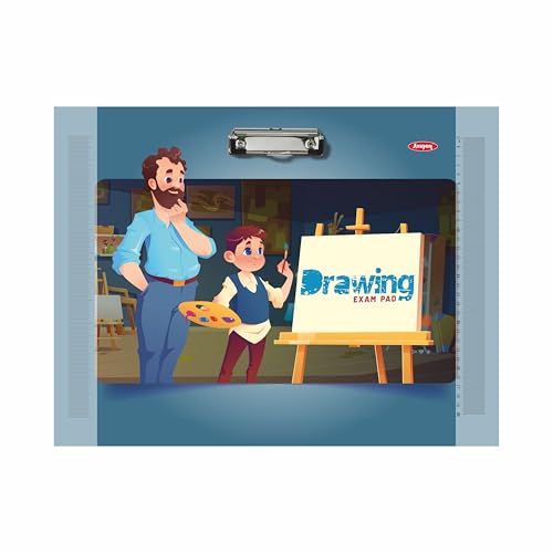 Image of Anupam A3 Extra Large Clipboard - 43 x 32 cm Multiprinted Wooden Drawing Board with Decorative Clip - Design Horizontal Lap Board for Sketching, Art, and Writing Supplies - Trendy Lap Board (Print 4)