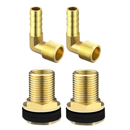 Tanques de agua de latón personalización tanques de metal conectores ajustes de barril actualizaciones para contenedores de cubo y riego uso adaptador resistente a la corrosión