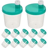 COLLBATH 40 Stück Becher Mit Schraubverschluss Probenbecher Probengefäße Urinflaschen Für Krankenhäuser Sammelbecher Testbecher Für Urinproben Urinprobenbehälter Urinbecher