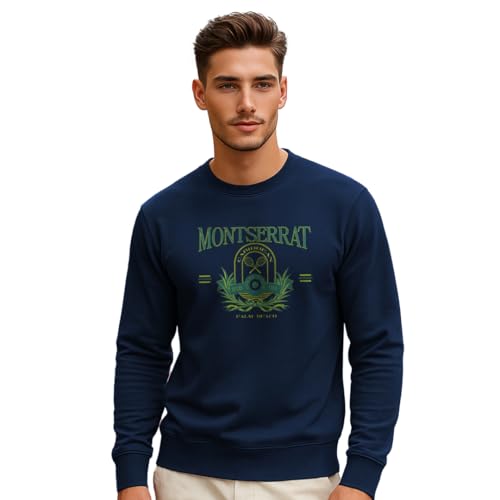 Sweat-shirt pour homme bleu marine NOBERO en taille 42 pour un style casual