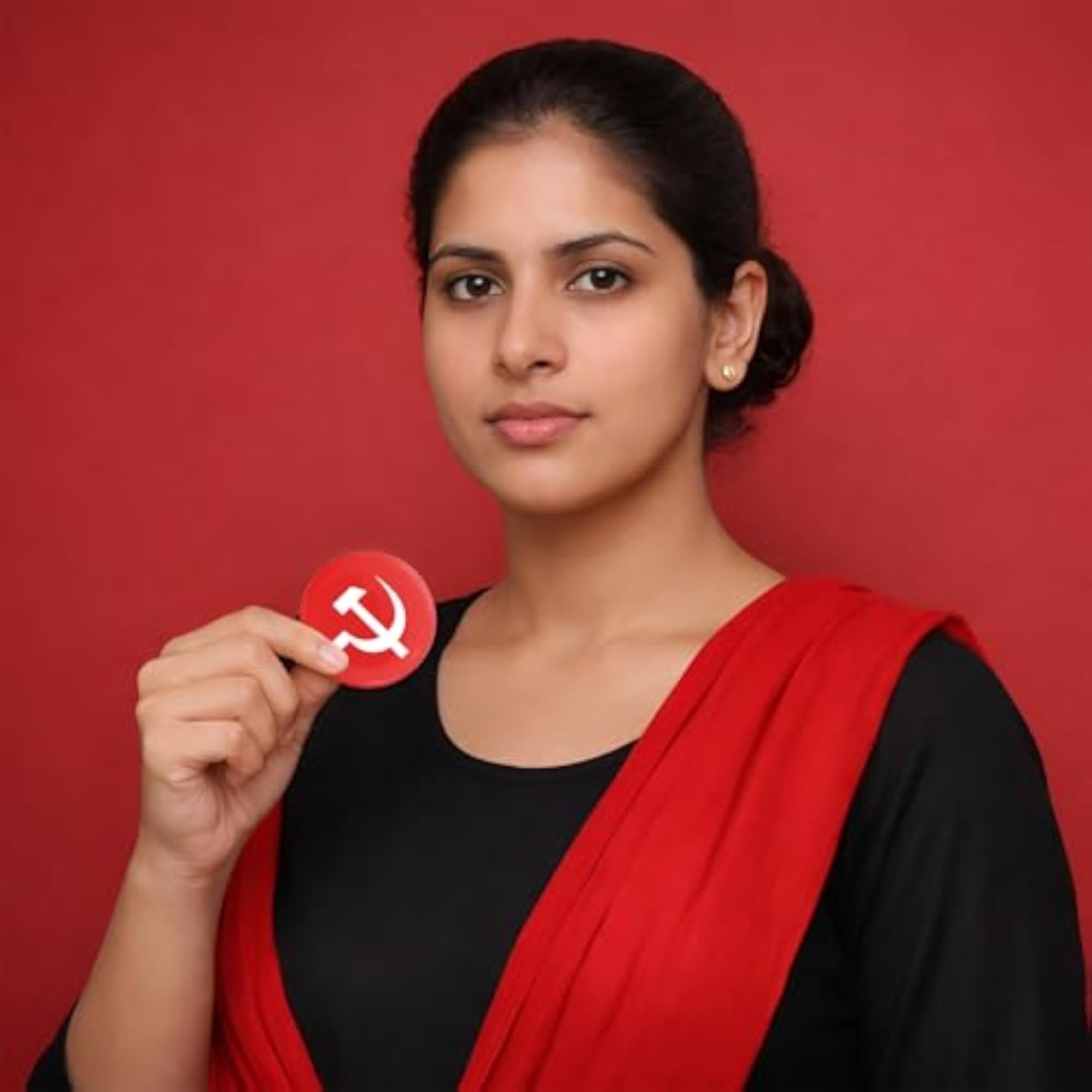 CPI(M) Round Pin Badge Pack of 2