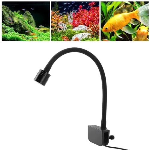 Lampe pour aquarium à pince FTVOGUE contre le flétrissement des plantes aquatiques avec LED 360°