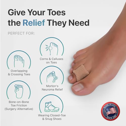 Image of Silipos Digital Pad Gel Toe Sleeve for Corns & Calluses 12 Pack - Reusable (Mini)