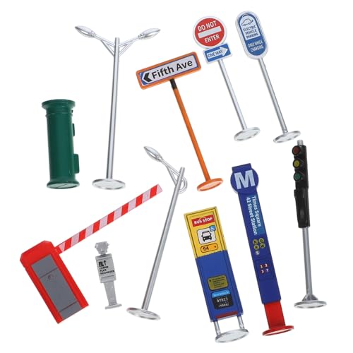 Didiseaon 1 Juego Tráfico Miniatura de Simulación de Ciudad Juguete Educativo de Aprendizaje de Tráfico