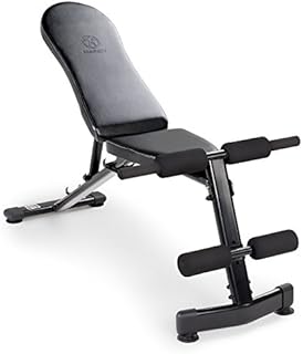 Marcy Multi-Purpose Adjustable Workout Utility Weight Bench for Full Body Upright, Incline, Decline, and Flat Exercise SB-228 , 42.00 x 26.00 x 48.00 inches