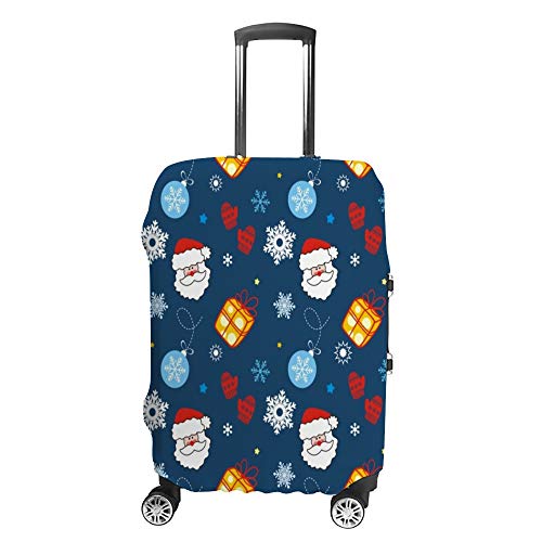 Housse de valise de Noël Père Noël lavable anti-poussière extensible pour voyage