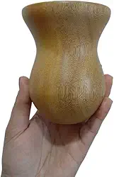 Copos de Mate,Cuia Chimarrao Cuia de Madeira Imbuia Tratada para Chimarrão Premium(Madeira Natural Fosca)