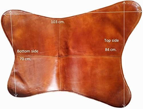 Miniatura 2 de TUZECH - Silla de piel con brazo y mariposa, Bronceado Marrón