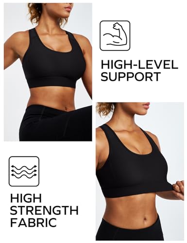 Ewedoos Sports Bras for Women High Support Racerback High Impact Padded Sports Bra Large Bust for Workout Running Yoga4
