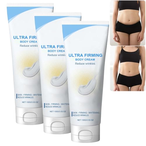 Firming Body Lotion for Crepey & Sagging Skin, Elycura Firming Cream to Reduce Wrinkles, Fine Lines and Tighten Loose Skin | Hydrating Moisture Surge, Day & Night Use, All Skin Types (3PCS)