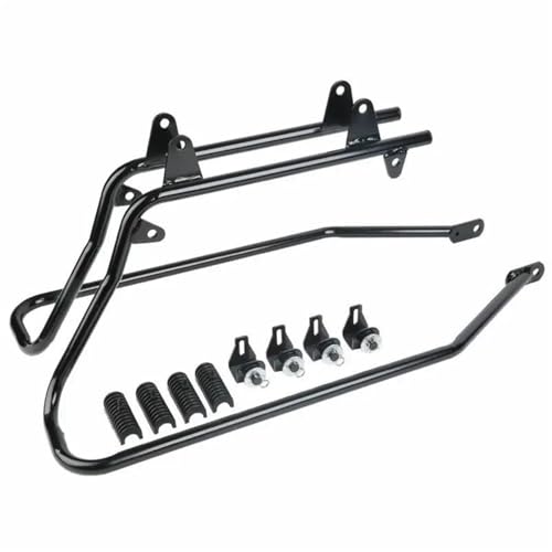Sac de selle moto top case rack support pour road trip Heritage Softail Deluxe noir