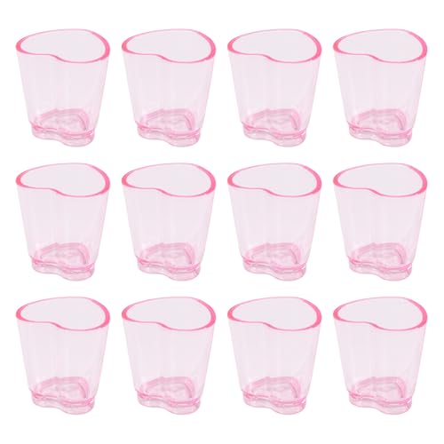 CHGCRAFT 20 tazas de cerveza de plástico de 3.7 onzas, vasos de chupito rosa para beber cerveza, decoración del hogar, regalo del día de San Valentín