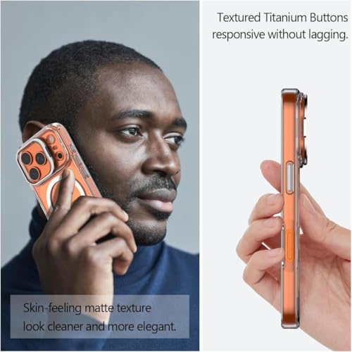 Image of keeshar Clearshield Magpro with stand iPhone 17 Pro Max Hybrid PC & TPU Shockproof Design 360 Degree Protection Crystal Clear Case AntiScratch Armor Cover MagSafe Compatible Strong Magnetic Adsorption