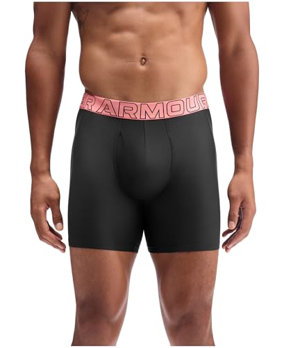 Image of Under Armour Men's Performance Tech Boxerjock Brief Underwear, 6 inch Inseam, All-Day Comfort & Ultra-Soft, 3-Pack
