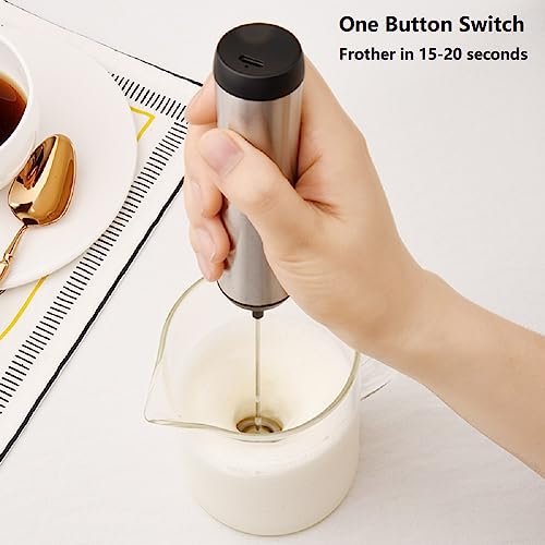 Electric Milk Frother Handheld Rechargeable Coffee Frother Handheld with USB-charging,Mini Blender and Electric Mixer Co - Additional View