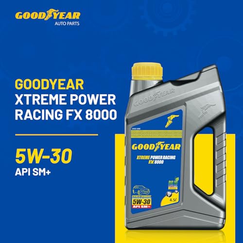 Image of GOODYEAR 4.5 Ltrs 5W30 API SM+ Xtreme Power Racing FX 8000 Semi-Synthetic Engine Oil |Advanced Engine Oil For Petrol, Diesel & CNG Vehicles Engines | With Multifuel Compatibilty & Protection