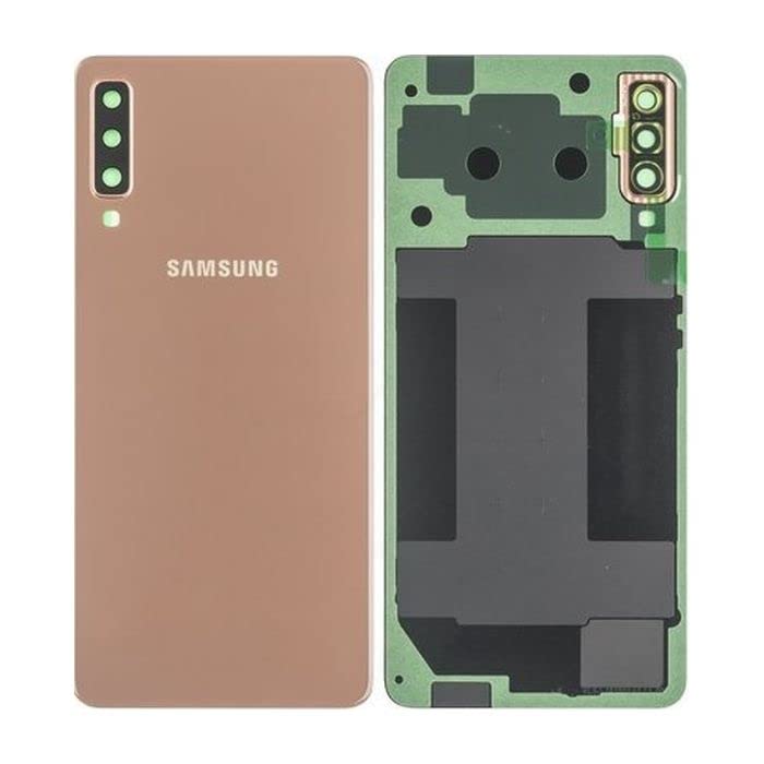 SPAREWARE® Back Panel Back Glass Body for Samsung Galaxy A7 2018 (A750) - Gold (with Lens)