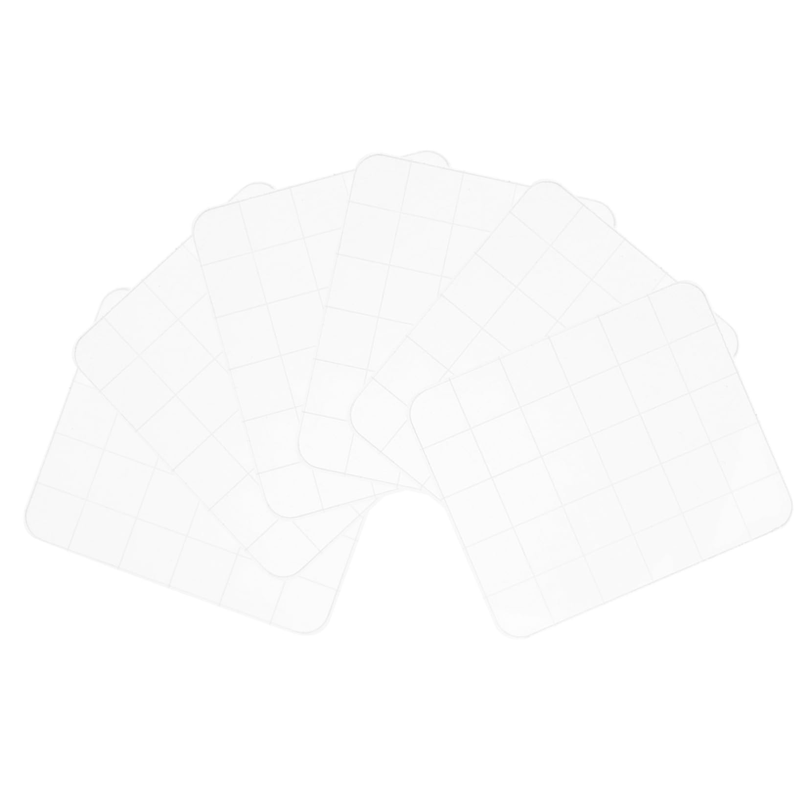 HOMSFOU 5 Set Strumento Di Stampaggio Acrilico Pastiglie Forniture Per La Creazione Di Carte Goffratura Diario Fabbricazione Primo Timbro Di Scrapbooking Accessorio Timbro Bianca 6 Pezzi*5