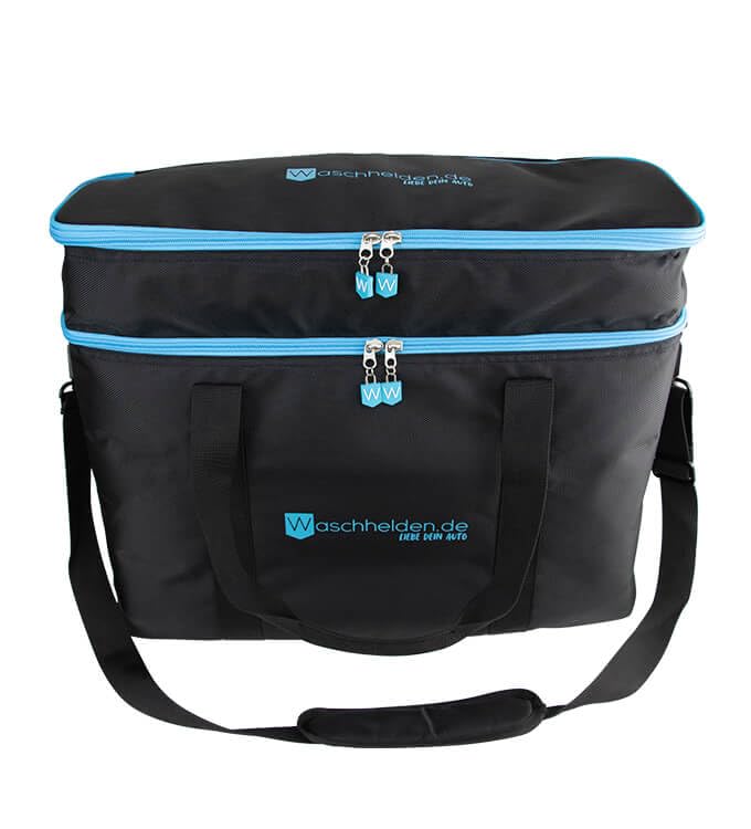 Detailing Bag Big | Praktische Tasche für den Kofferraum mit Klett für optimale Fixierung | Organizer zur Aufbewahrung von Autopflege Produkten | Kofferraumtasche