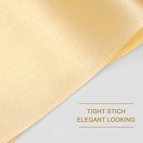 Selected Hanky 100% Pure Silk Pocket Square Solid Gold thumb #2