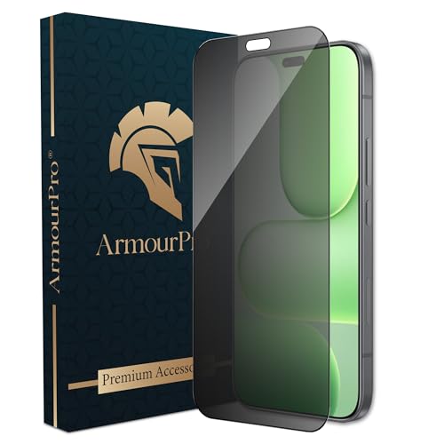 Image of ArmourPro Privacy Tempered Glass for Honor 600 Lite - Anti-Spy Anti Peeping Screen Protector, 9H Hardness, Edge-to-Edge Coverage, Ultra Thin, Bubble-Free Installation Kit | Black