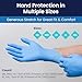 Adenna EMPOWER Disposable Nitrile Glove - 8 Mil, Medical Exam Rubber Gloves with Textured Grip, Non-Latex & Powder-Free, Cleanroom Lab & Industrial use, Case of 900, X-Large, Blue
