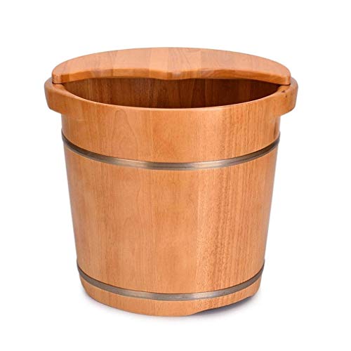 Tina para pies de madera natural 34 cm