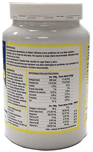 MABOflex 375 g (30 días) - Colágeno Hidrolizado en Polvo con Ácido Hialurónico Magnesio Vitaminas B1 B2 B6 y C - Sabor Limón - imagen 3