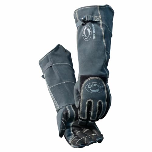 Caiman Premium Sheep Grain MIG/Stick Welding Gloves, Heavy Duty Triple-Layer ...
