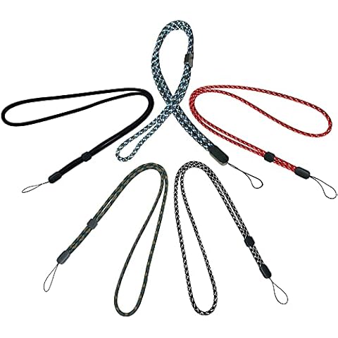 MOTIVE LIFE Adjustable Lanyard(5 Pack),44cm(17") Strap for Phone,Camera,ID Badge and USB Key,Long Cover