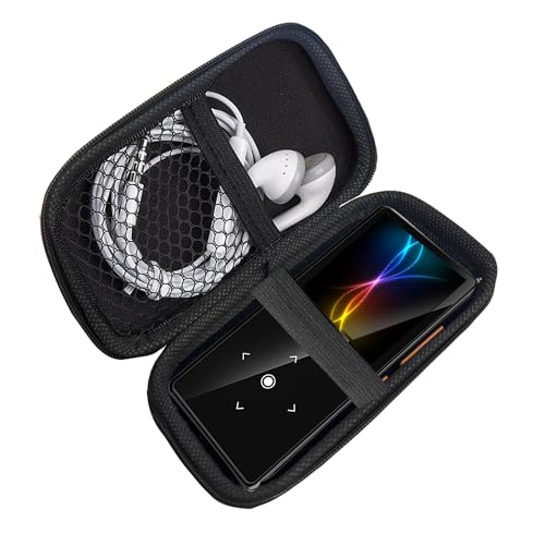 Compatible with AiMoonsa B27 MP3 Player Case, Lamshaw Durable EVA Carrying Case, Shockproof & Lightweight Protective Cover Compatible for AiMoonsa B27 1.8 inches MP3 Player (Black)