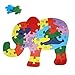 Puzzle educativo in legno per bambini | Puzzle da costruzione | Giocattoli per bambini per regalo di compleanno e Natale | Elefante