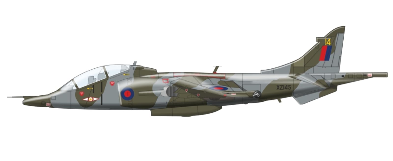 Amazon | マーク1(Mark I) 1/144 ハリアー T.4/T.4A プラモデル 