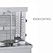 Shawarma Machine, Rotating Vertical Rotisserie, Stainless Steel Doner Kebab Tacos Meat Chicken Gyro Grill, Vertical Broiler for Commercial Home Grill with Skewers