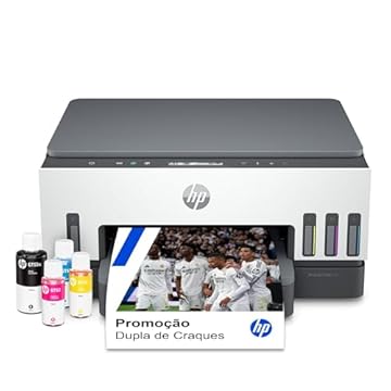 Impressora Multifuncional HP Smart Tank 724 Tanque de Tinta Colorida Wi-Fi Scanner Duplex. Funções: Imprimir, Copiar, Digitalizar. Cor: Branco (2G9Q2A)
