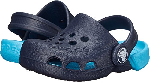 Image of Crocs Unisex-Child Electro Clogs, Navy /Electric Blue, 12 Little Kid