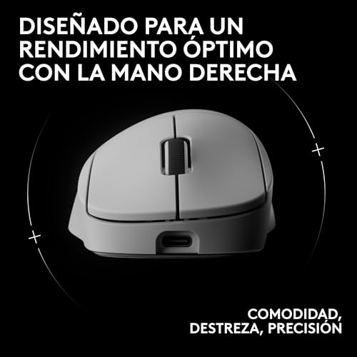 Ratón inalámbrico para gaming Logitech G Pro X Superlight 2 Dex con 44K dpi y carga USB-C en blanco 2