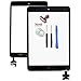 Price comparison product image lumn iPad Mini 1 & 2 Touch Screen Replacement - Black Digitizer Front Panel Glass Comes with IC Chip, Home Button, Camera Bracket and Adhesive