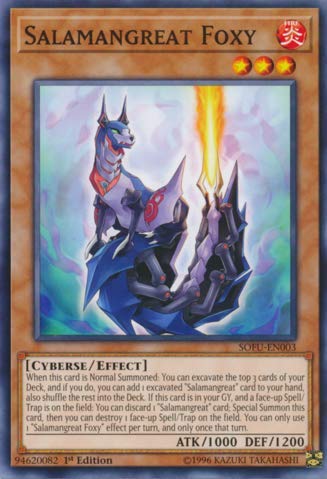 Yu-Gi-Oh! - Salamangreat Foxy - SOFU-EN003 - Common - 1st Edition - Soul Fusion