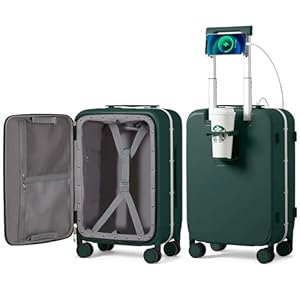 mixi Carry On Luggage with Cup Phon...