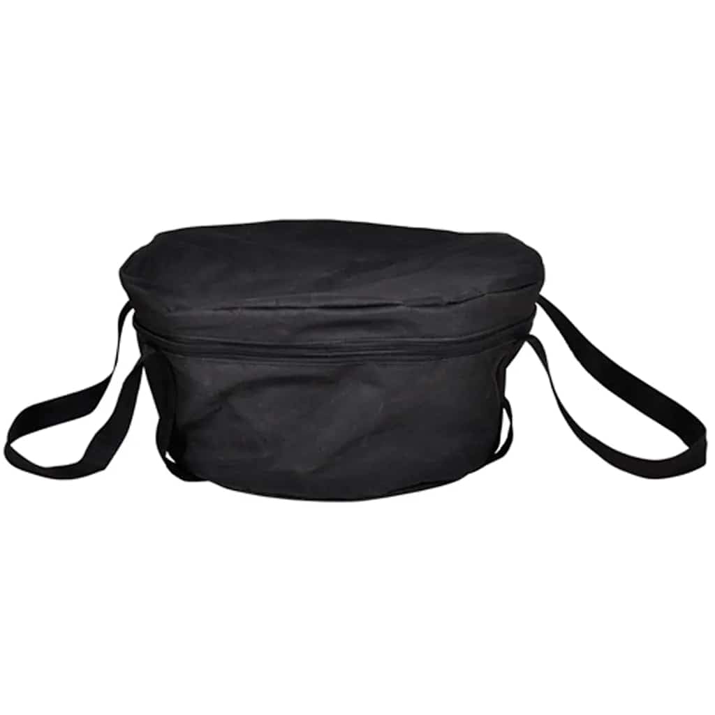Garnek żeliwny Dutch Oven 9QT, pojemność 8,8 l, z pokrywką, podnośnikiem pokrywy, stojakiem i torbą do gotowania, duszenia, smażenia i duszenia w piekarniku i kuchence