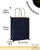 Gcardist 32Pcs Krafttaschen mit Griffen 21x15x8cm Kleine Geschenk Party Taschen Marineblau Shopping Treat Taschen Mehrere Verwendungen (8.3x6x3Inch, Kleine Größe) #4