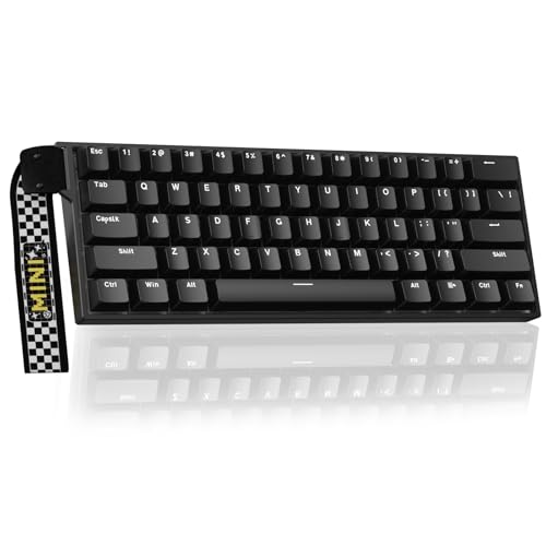 Image of Aula MINI60 HE Wireless Gaming Keyboard 60%,Hall Effect Rapid Trigger Magnetic Keyboard,8000Hz Polling,Tri-Mode(BT5.0 /2.4GHz /USB-C),Hot Swappable Compact Mechanical Keyboard for Gamer(Black)