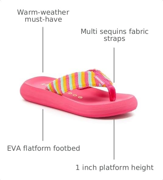 Image of Rocket Dog Girl's Spotlight Comfort Foam Flip Flop Sandal
