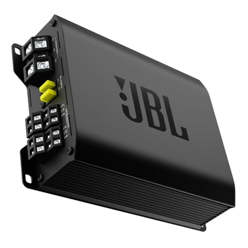 Image of JBL Stage GT 60041 4 Channel Class D Car Amplifier | 65W x 4 RMS @ 4 Ohms | 90W x 4 RMS @ 2 Ohms | 180W x 2 Bridged | High & Low Level Inputs | Built-in HPF /LPF Crossovers | Black