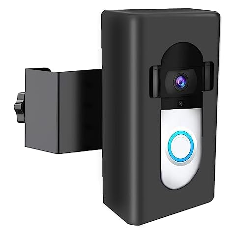 Upgrade Anti Theft Video Doorbell Mount Compatible with Video Doorbell, Adjustable Mounting Bracket Accessories for houses, apartments, Office .No Drill. Cover
