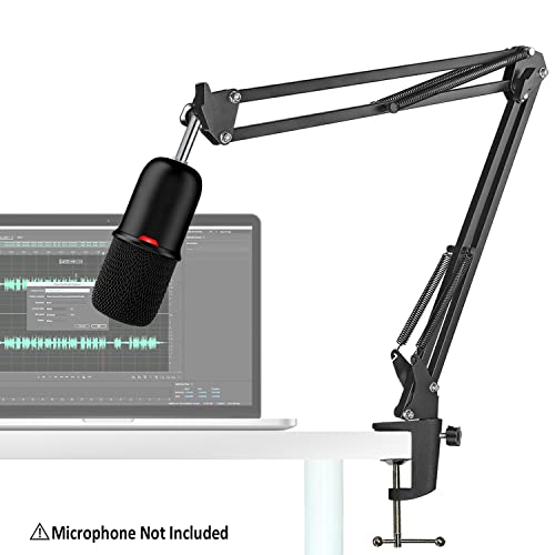 Solocast Boom Arm Mic Stand, Adjustable Suspension Boom Scissor Arm Stand For Hyperx Solocast Gaming Microphone By Sunmon #TOP1